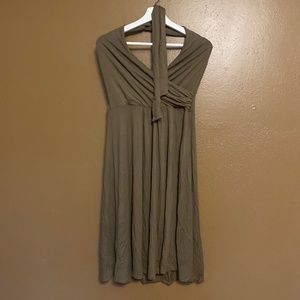 Boden Womens 12L army green halter dress